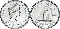 Canada 10 Cents Coin, Elizabeth II, Royal Canadian Mint, Ottawa -