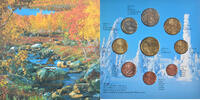 Finland 1 Cent to 2 Euro euro set - gold panning, Mint of Finland, BU -