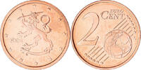 Finland 2 Euro Cent Coin, Vantaa, Copper Plated Steel, KM:99 -