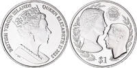 British Virgin Islands Dollar Coin, BRITISH VIRGIN ISLANDS, Two Portraits. -