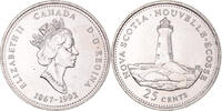 Canada 25 Cents Coin, Elizabeth II, Royal Canadian Mint, Ottawa -