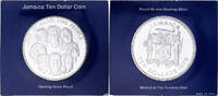 Jamaica 10 Dollars Coin, Elizabeth II, Jamaican Unity, Proof -