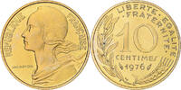 France 10 Centimes Coin, Marianne, Paris, FDC -