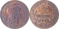 France 2 Centimes Coin, Dupuis, Paris, Bronze, KM:841 -