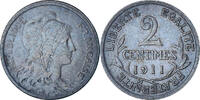 France 2 Centimes Coin, Dupuis, Paris, Bronze, KM:841 -