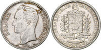 Venezuela 2 Bolivares Coin, Silver, KM:A37 -