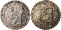 Venezuela 50 Centimos Coin, Paris, Paris, Silver, KM:36a -