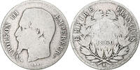 France Franc Coin, Napoleon III, Paris, Silver, KM:779.1, Le -