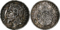 France Franc Coin, Napoleon III, Paris, Silver, KM:806.1 -