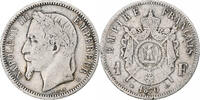 France Franc Coin, Napoleon III, Strasbourg, Silver -