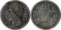 France 1/2 Franc Charles X, Paris, Silver, KM:723.1 -