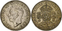 Great Britain Florin, Two Shillings George VI, Silver, KM:855 -