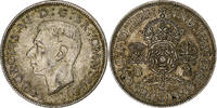 Great Britain Florin, Two Shillings George VI, Silver, KM:855 -