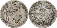 France 1/2 Franc Louis-Philippe, Rouen, Silver, KM:741.2 -