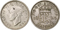 Great Britain 6 Pence George VI, Silver, KM:852 -