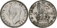 Great Britain Shilling George VI, Silver, KM:854 -