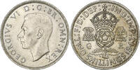 Great Britain 2 Shillings British Royal Mint, Silver -