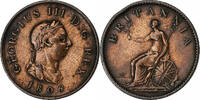 Great Britain Penny George III, Bronze Plated Copper, KM:663a -