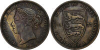 Jersey 1/12 Shilling Victoria, Bronze, KM:8 -