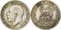 Great Britain 6 Pence George V, Silver, KM:815 -