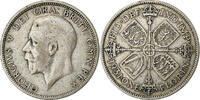 Great Britain Florin, Two Shillings George V, Silver, KM:834 -