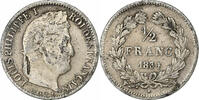 France 1/2 Franc Louis-Philippe, Lille, Silver, KM:741.13 -