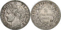 France 2 Francs Cérès, Paris, Silver, KM:817.1 -