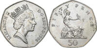 Great Britain 50 Pence Elizabeth II, Copper-nickel, KM:940.1 -