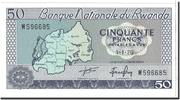 Rwanda 50 Francs Banknote, 1976-01-01, KM:7c -
