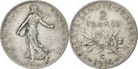 France 2 Francs Semeuse, Castelsarrasin, Silver, KM:845.2 -