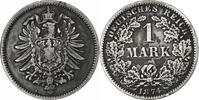 German Empire Mark GERMANY - EMPIRE, Wilhelm I, Berlin, Silver, KM:7 -