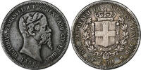 Italian States 50 Centesimi ITALIAN STATES, SARDINIA, Vittorio Emanuele II, Torino -