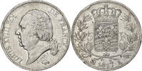 France 5 Francs Louis XVIII, Bordeaux, Silver, KM:711.7 -