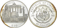 Liberia 20 Dollars American Mint, Silver -