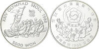 South Korea 5000 Won Silver, KM:55 -