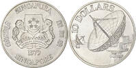 Singapore 10 Dollars Singapore Mint, Silver, KM:17.1 -