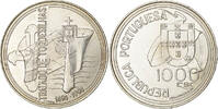 Portugal 1000 Escudos Lisbon, Silver, KM:675 -