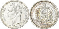 Venezuela Bolivar Paris, Silver, KM:37a -