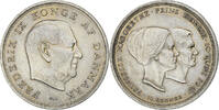 Denmark 10 Kroner Frederik IX, Copenhagen, Silver, KM:856 -