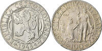 Czechoslovakia 100 Korun Silver, KM:26 -