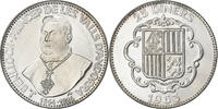 Andorra 25 Diners Silver, KM:7 -
