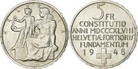 Switzerland 5 Francs Bern, Silver, KM:48 -