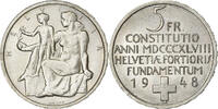 Switzerland 5 Francs Bern, Silver, KM:48 -