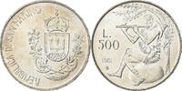 San Marino 500 Lire Silver, KM:124 -