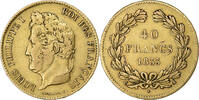 France 40 Francs Louis-Philippe, Paris, Gold, KM:747.1 -