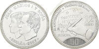 Spain 12 Euro Juan Carlos I, Madrid, Silver, KM:1129 -