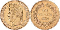 France 40 Francs Louis-Philippe, Paris, Gold, KM:747.1 -