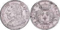 France 5 Francs Louis XVIII, Louis XVIII, Bordeaux, Silver -