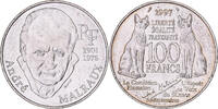 France 100 Francs André Malraux, Paris, Silver, KM:1188 -