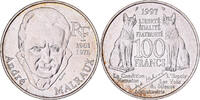 France 100 Francs André Malraux, Paris, Silver, KM:1188 -